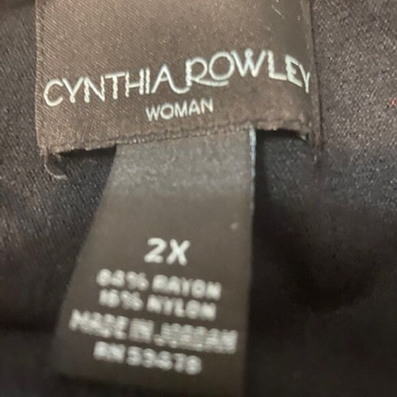Cynthia Rowley Black Poncho sweater, size 2X - Picture 3 of 3